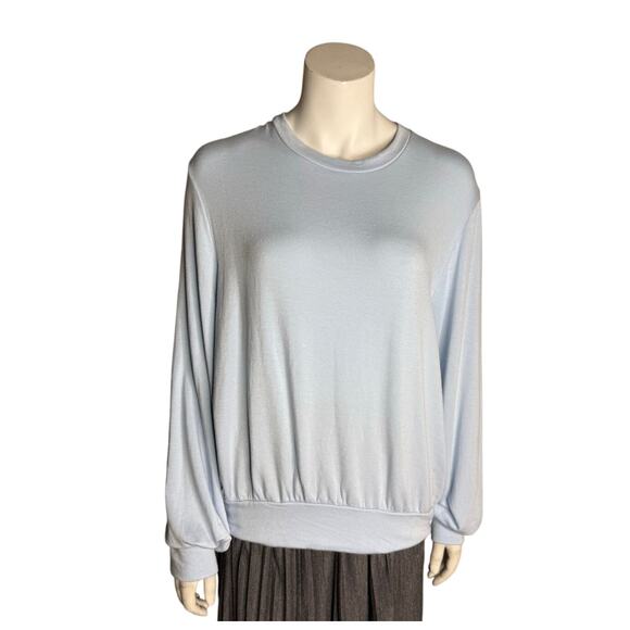 BLEUSALT Shirt Women's 4 Blue Long Sleeve Modal Made in USA - Picture 1 of 5